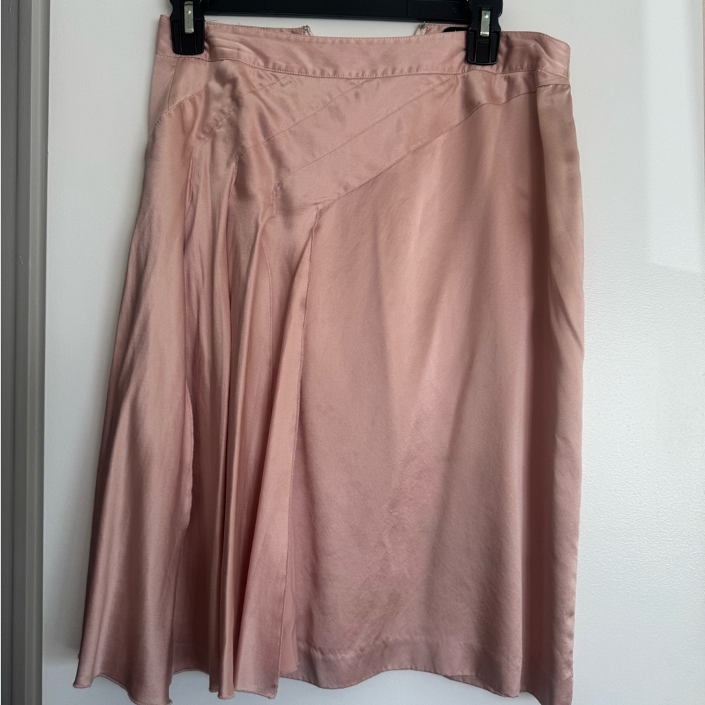 Nicole Miller Pink Satin Pencil Skirt Size 6